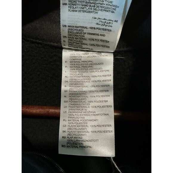 Adidas Cropped Quarter Zip Pullover Women’s M Black Long Sleeve- RUNS SMALL - Picture 8 of 8